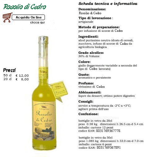 ROSOLIO DI CEDRO